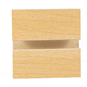 Horizontal 4x8 Alum Rock Maple 3"OC Slatwall - No Inserts