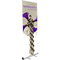 31.5"W x 78.5H Mosquito 800 Banner Stand Single Sided - Silver