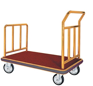 Aarco FB 1B Luggage Cart 24 W x 42 L x 36 H 1 1 2