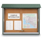 45"W x 30"H Outdoor Message Center with Natural Cork Tack Surface
