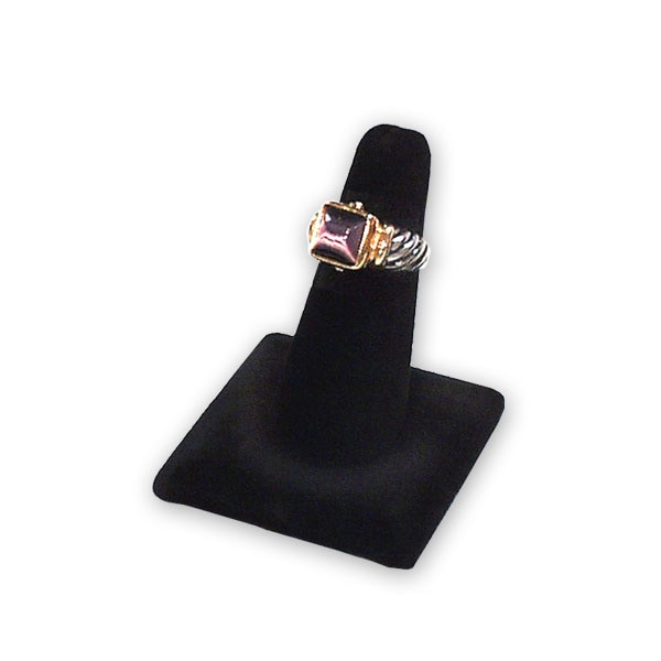Black velvet discount ring holder