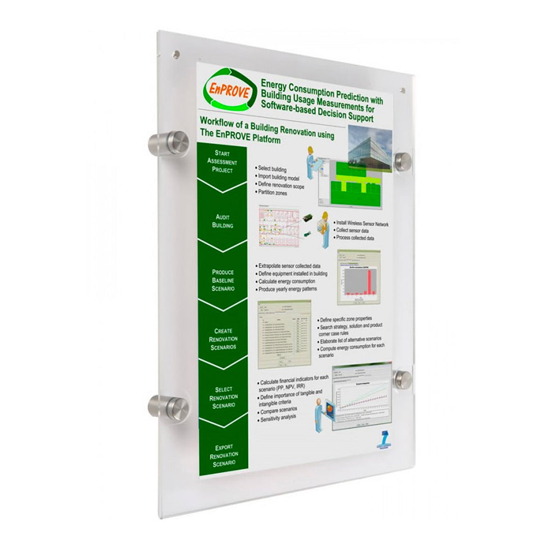 Wall Mount Standoff Sign Holders