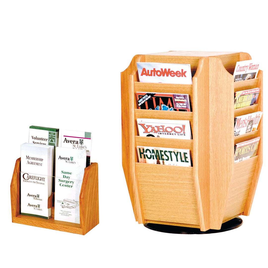 Wooden Brochure Holders - Countertop