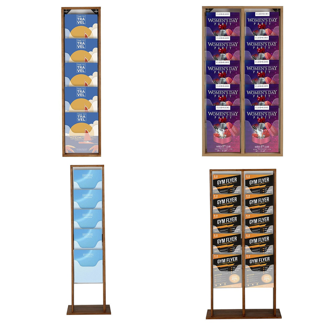 Wood Literature & Magazine Racks