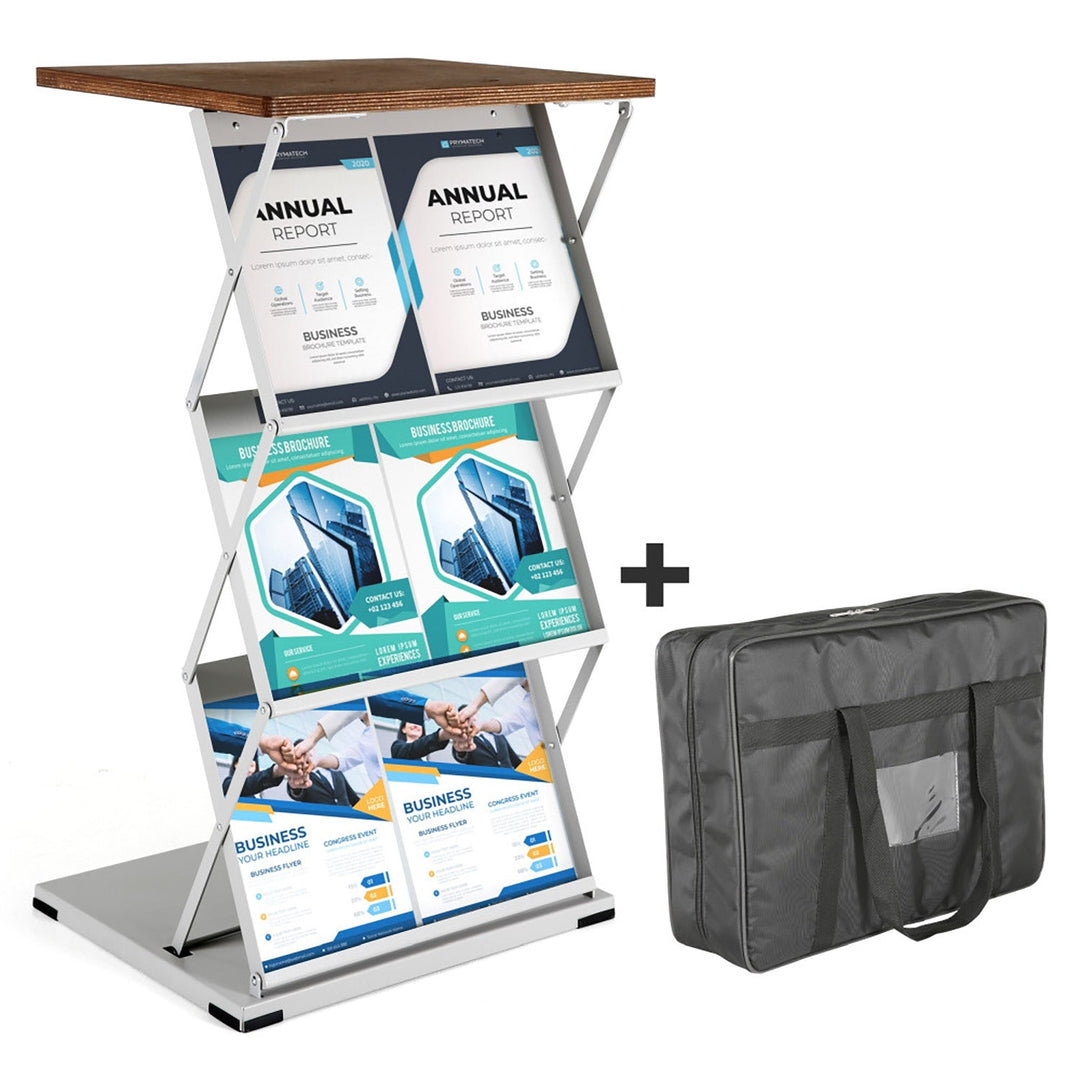 Foldable Table W/Brochure Holders