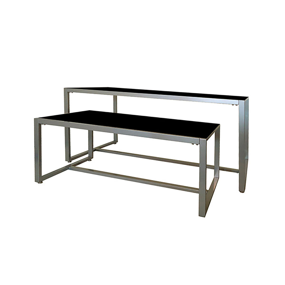 2-Piece Wood Table Set, 1-60"L and 1-50"L