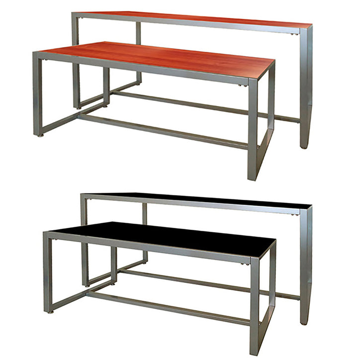 2-Piece Wood Table Set, 1-60"L and 1-50"L