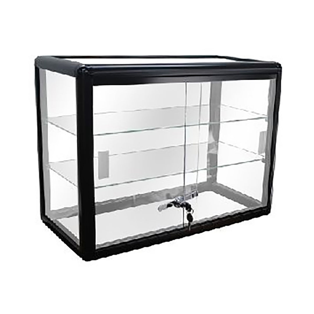Countertop Glass Display Case 24"L x 12"W x 18"H