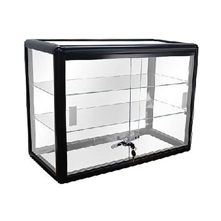 Countertop Glass Display Case 24"L x 12"W x 18"H