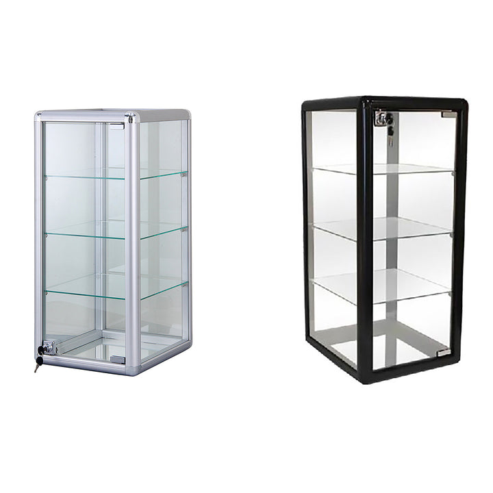 Countertop Glass Display Case 14"L x 12"W x 27"H
