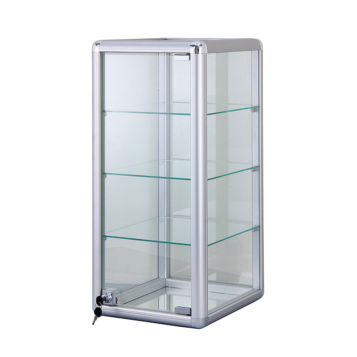 Countertop Glass Display Case 14"L x 12"W x 27"H