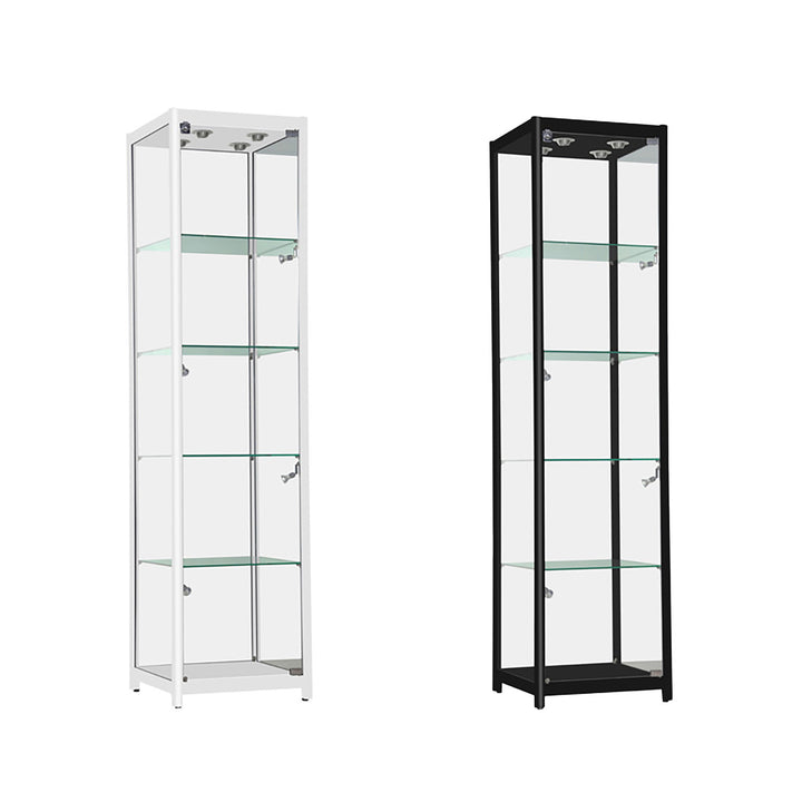 Aluminum Frame Tower Display Case 78"H x 19 1/2"W
