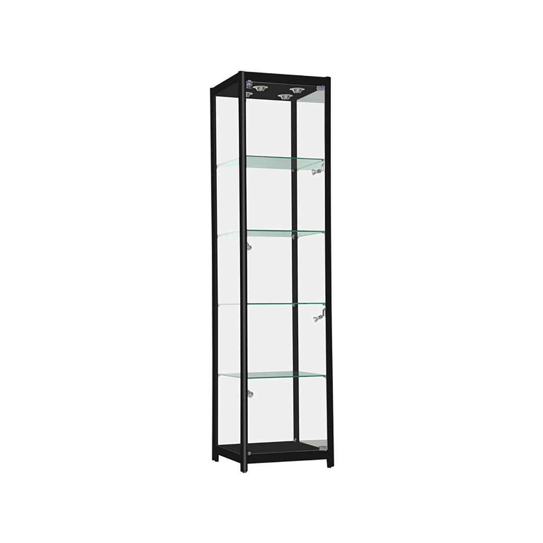 Aluminum Frame Tower Display Case 78"H x 19 1/2"W