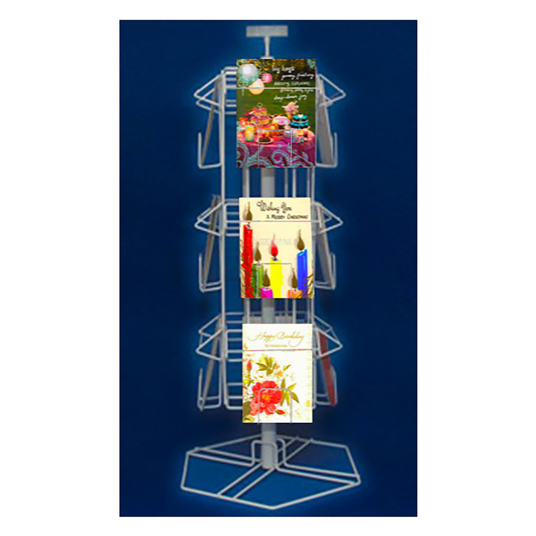 Window Card Display 12 Pocket Card Display w/Signholder – Allen Display