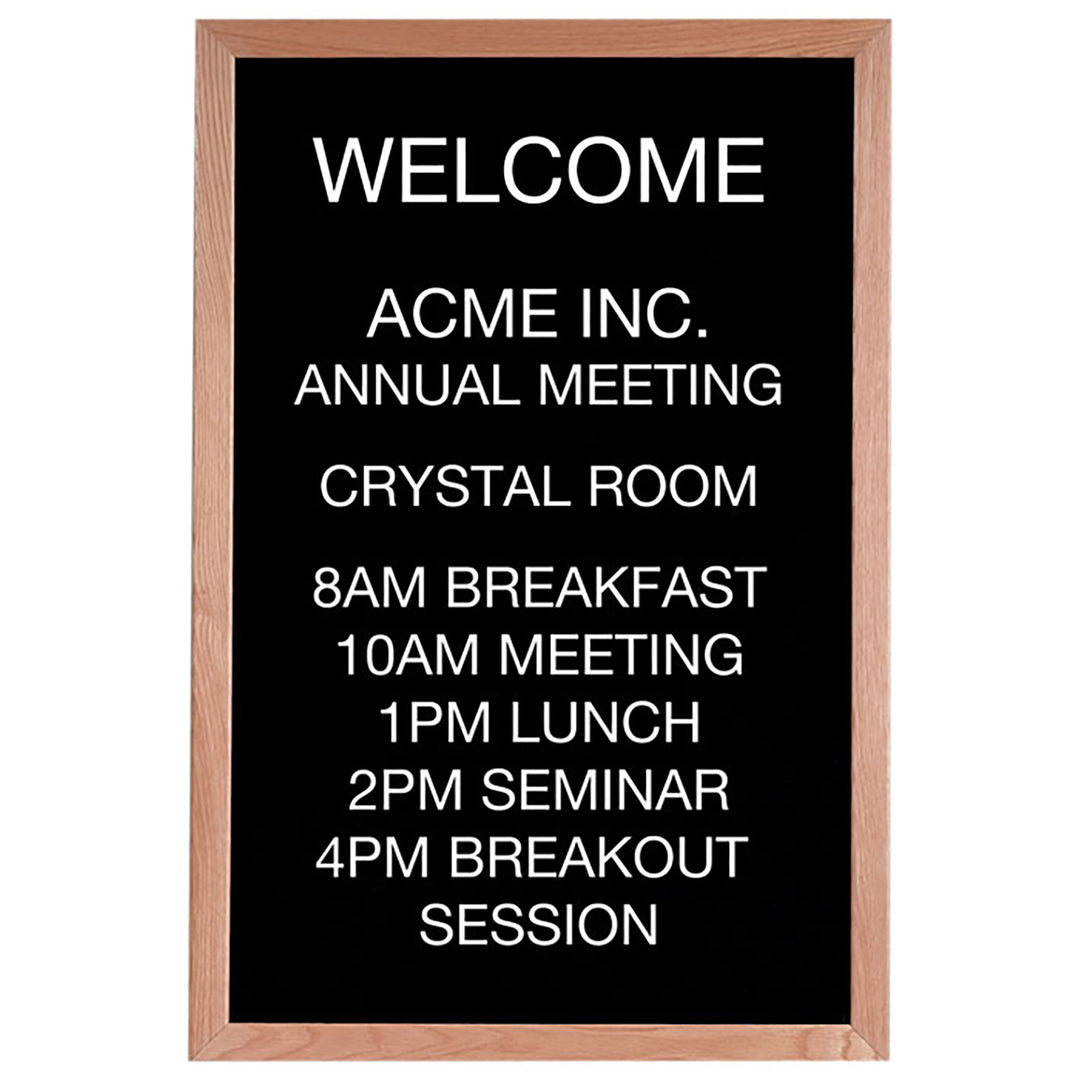 Open Face Changeable Letter Board 36" x 48"