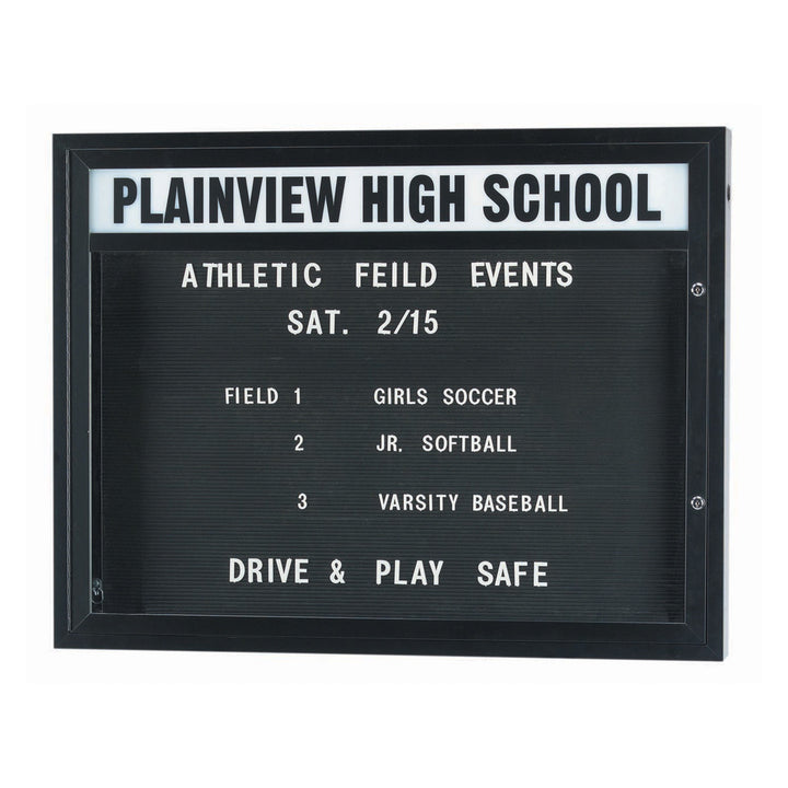 Community Message Board with Bronze Aluminum Frame  - Single Sided