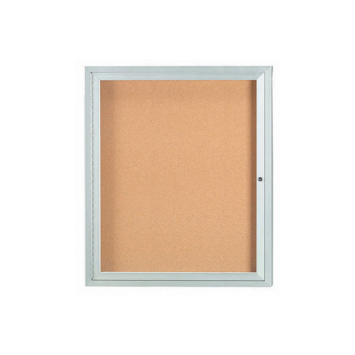 1 Door Enclosed Bulletin Board - Indoor Usage