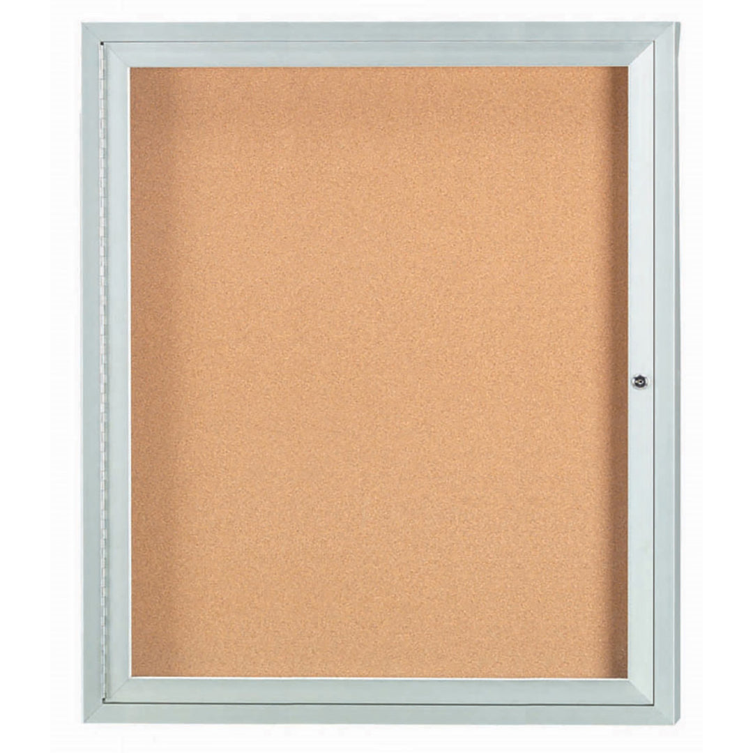 1 Door Enclosed Bulletin Board - Indoor Usage