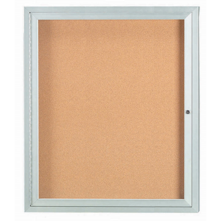 1 Door Enclosed Bulletin Board - Indoor Usage
