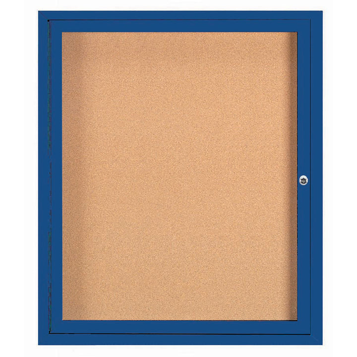 1 Door Enclosed Bulletin Board - Indoor Usage