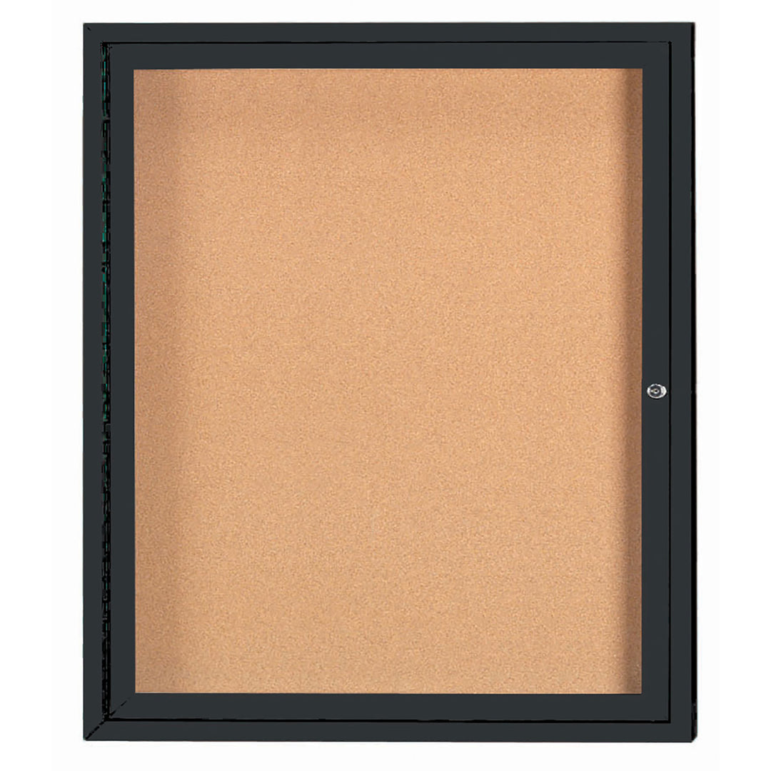 1 Door Enclosed Bulletin Board - Indoor Usage