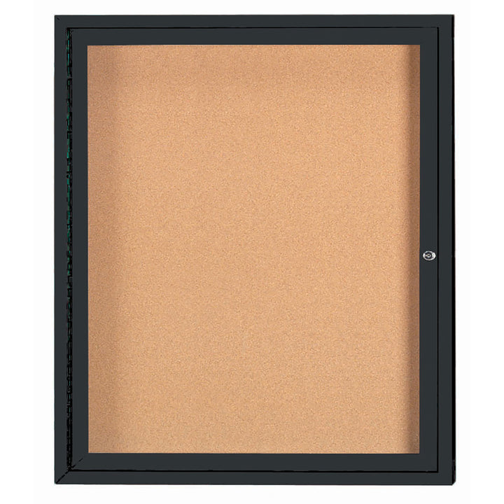 1 Door Enclosed Bulletin Board - Indoor Usage