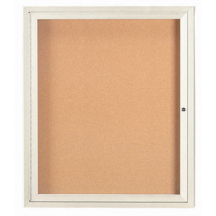 1 Door Enclosed Bulletin Board - Indoor Usage
