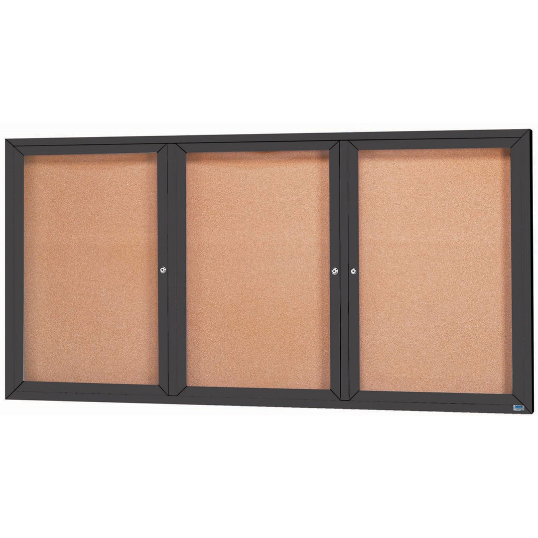 3 Door Enclosed Bulletin Board - Indoor Usage
