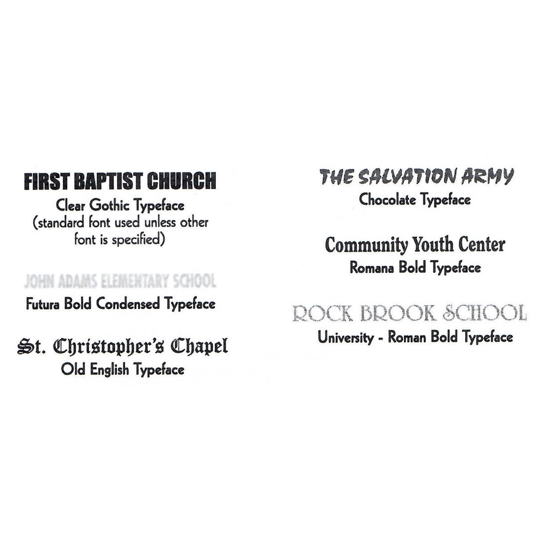 Marquee Changeable Sign Board - Bronze Aluminum Frame - Double Sided