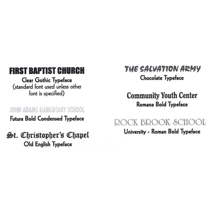 Marquee Changeable Sign Board - Bronze Aluminum Frame - Double Sided