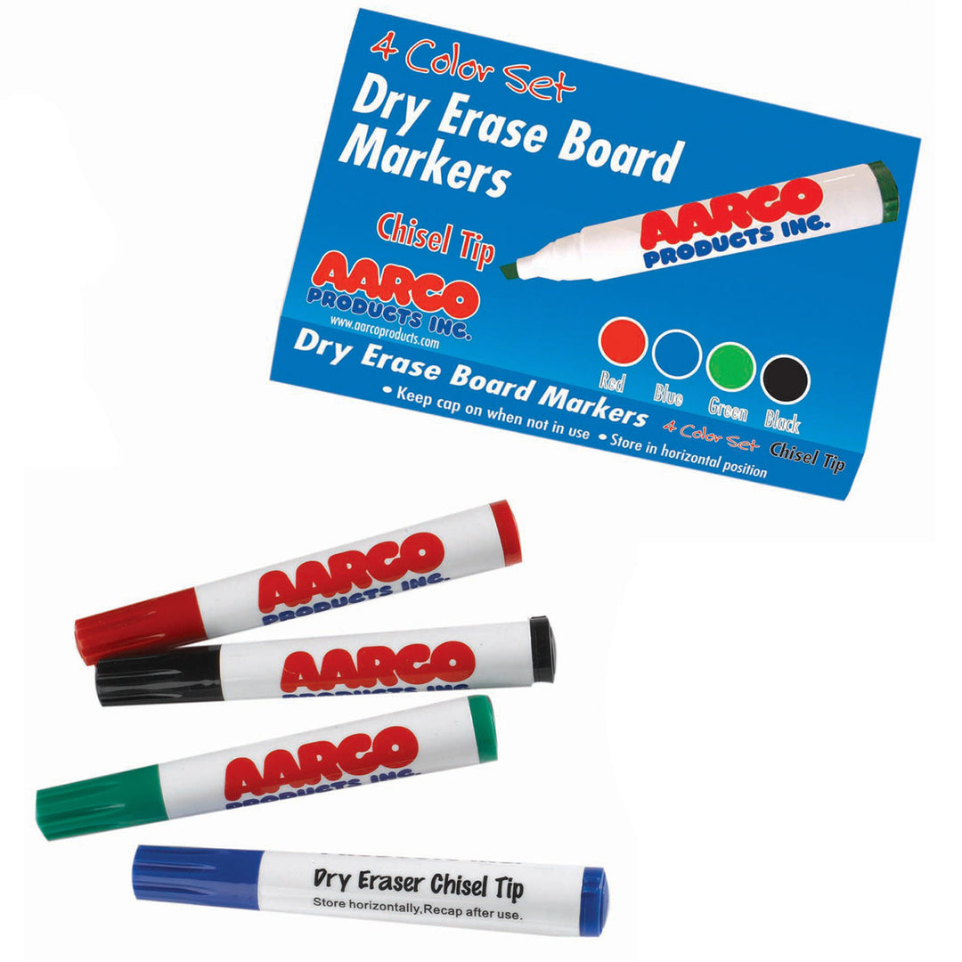 4 Color Dry-Erase Markers