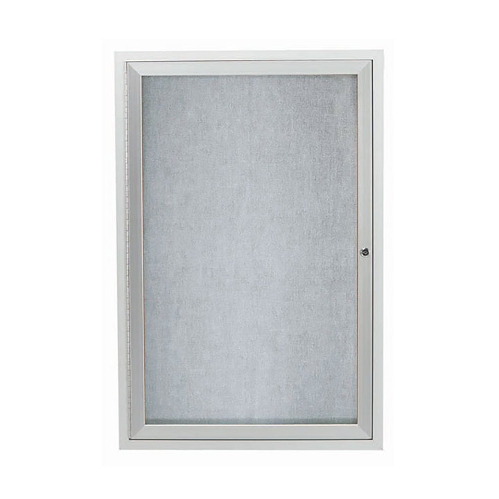 1 Door Enclosed Bulletin Board - Illuminated Outdoor Usage