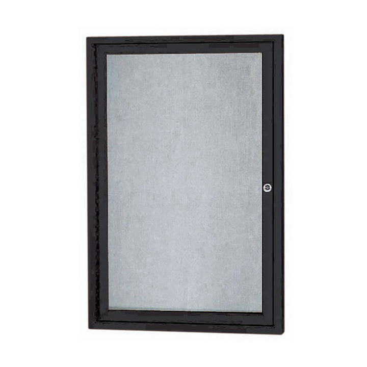 1 Door Enclosed Bulletin Board - Illuminated Outdoor Usage