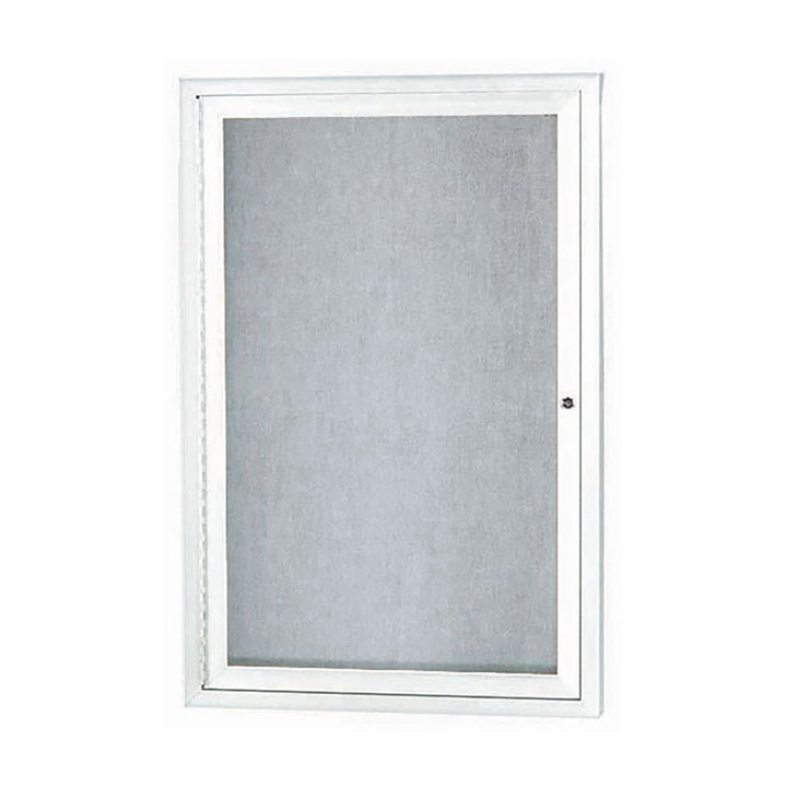 1 Door Enclosed Bulletin Board - Illuminated Outdoor Usage