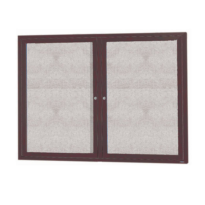 2 Door Enclosed Bulletin Board - Illuminated Outdoor Usage