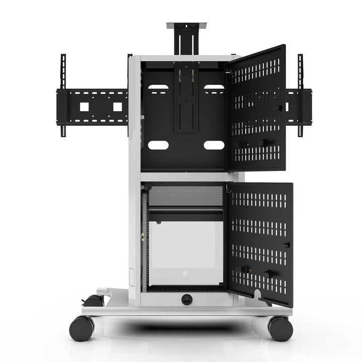Mobile Cart Stand – Dual 50-75″ Displays