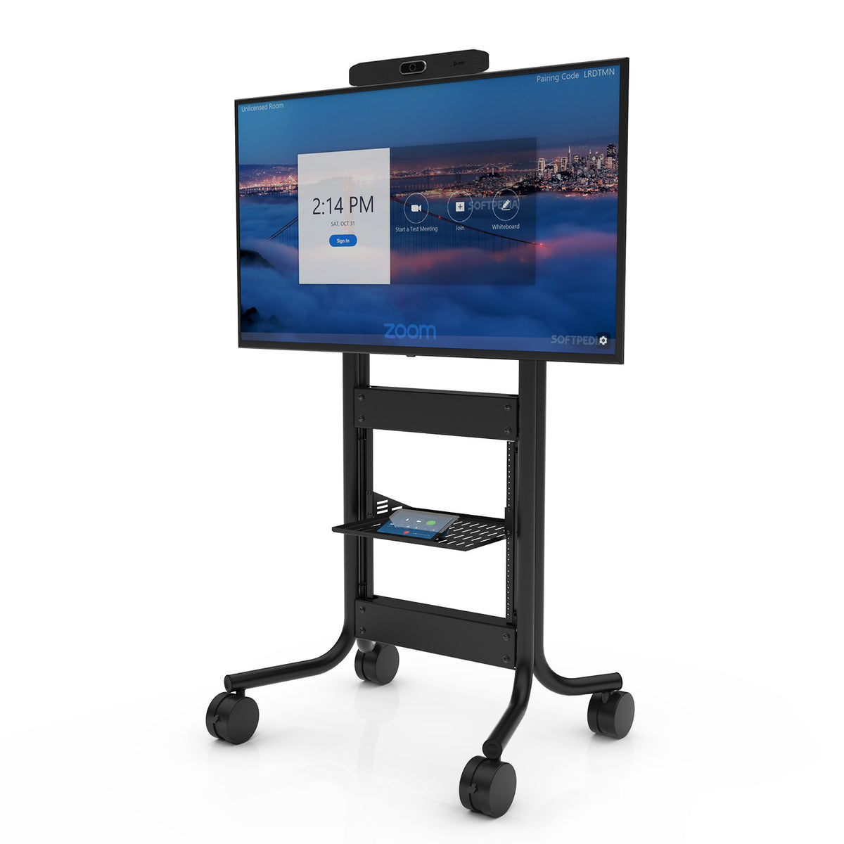 Mobile Cart Stand – Single 40-80″ Displays – Allen Display