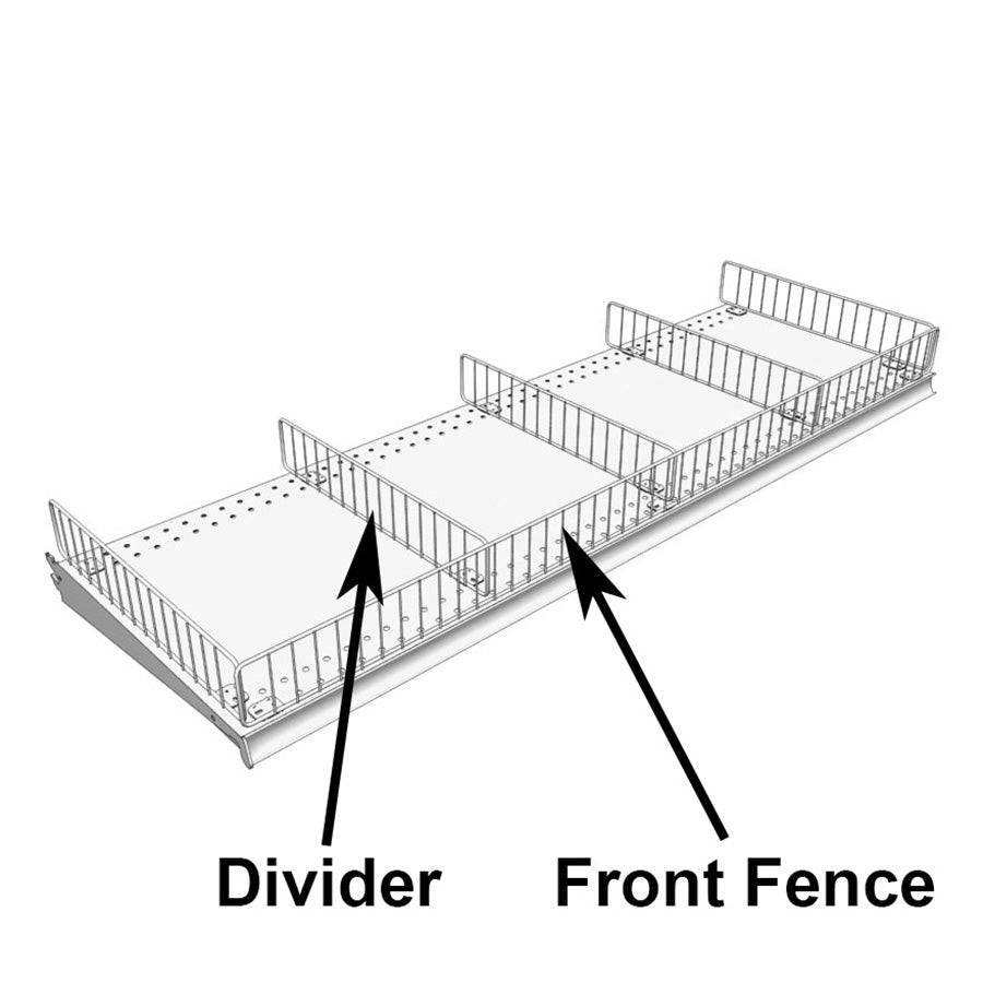 Metal Shelf Front Fence for Gondola Shelving