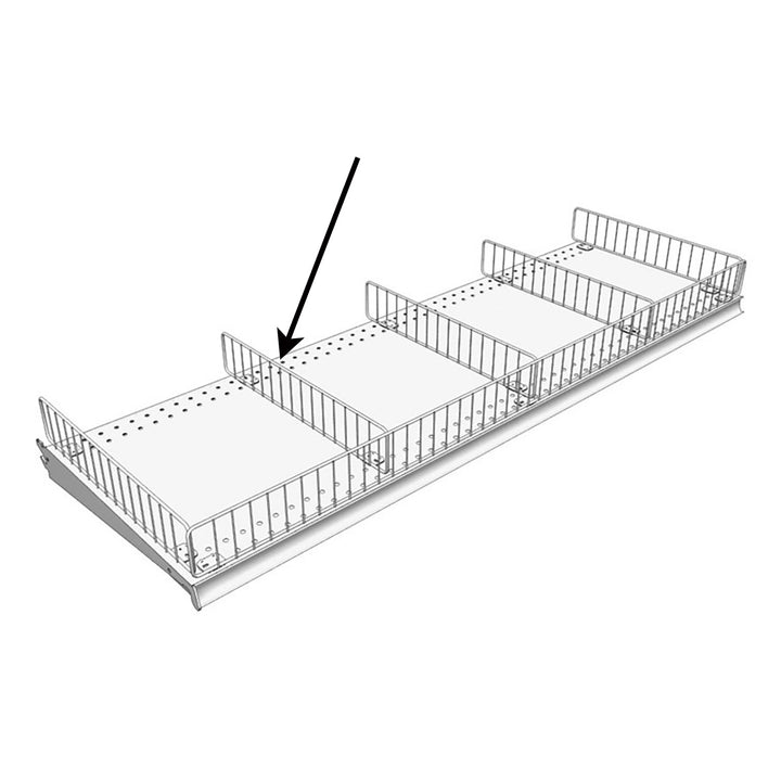 Metal Shelf Divider for Gondola Shelving