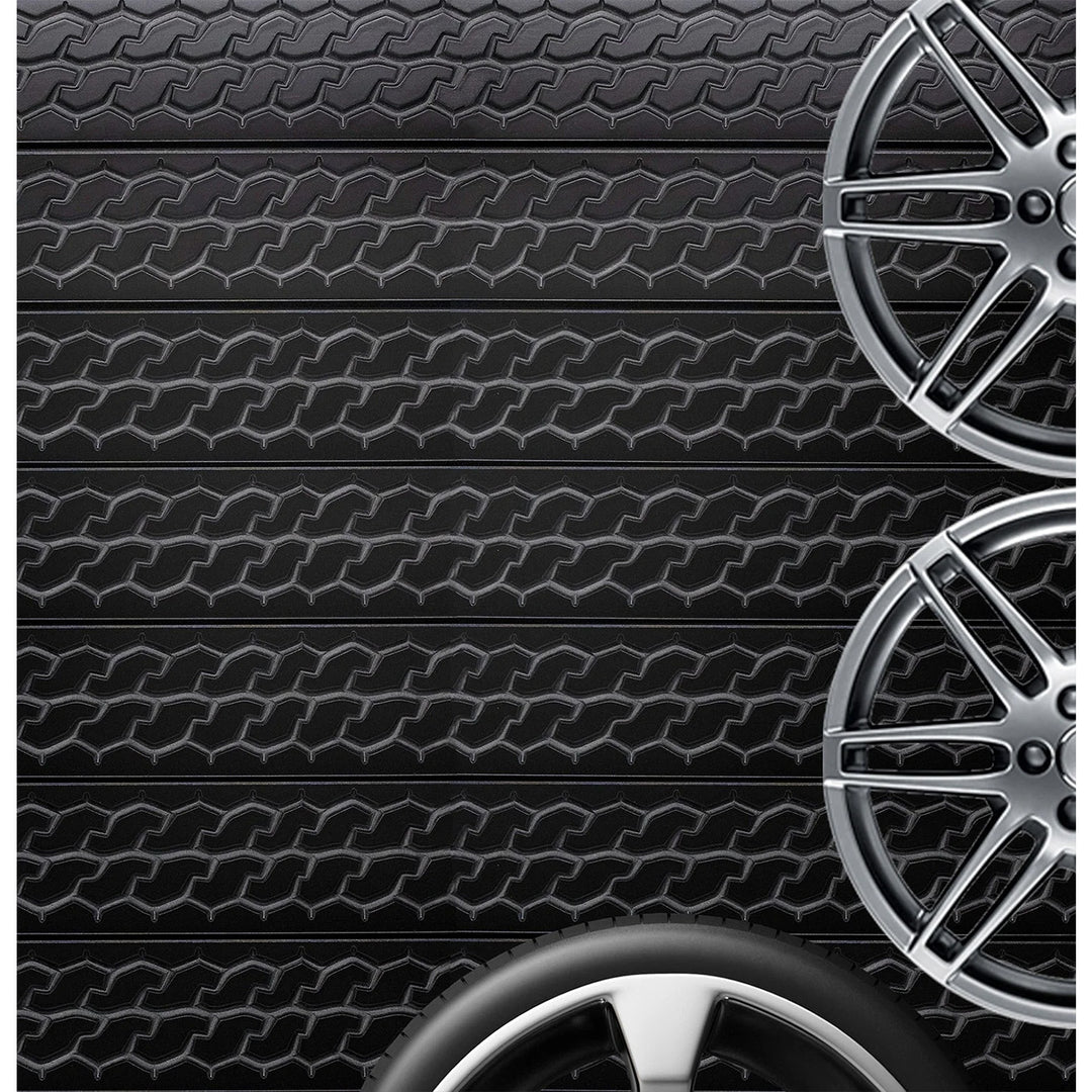 Tire Tread Textured Slatwall Panel