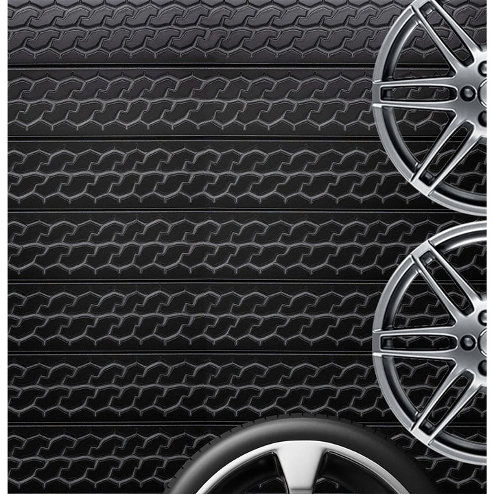 Tire Tread Textured Slatwall Panel