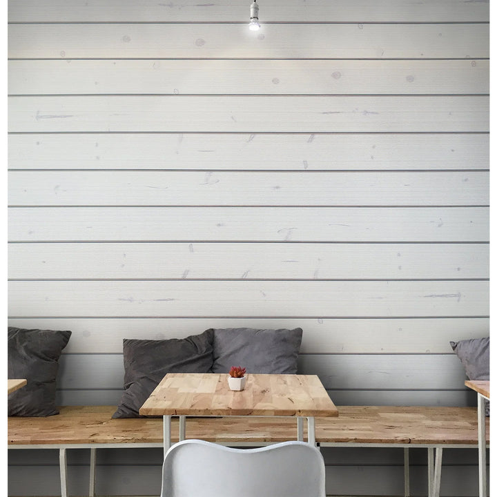 Whitewash Textured Slatwall Panel