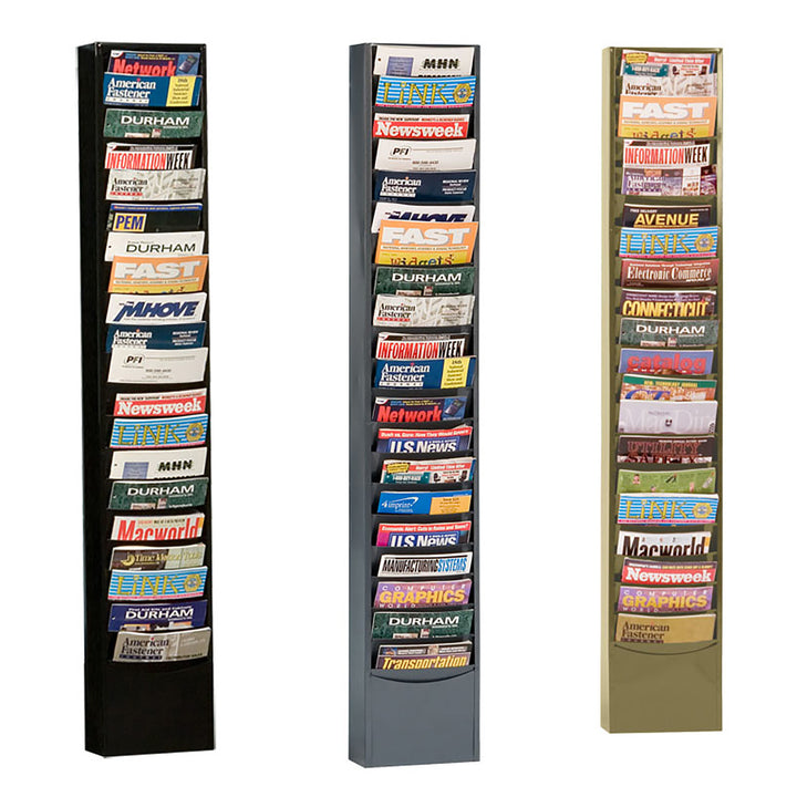 20 Pocket Metal Literature Rack