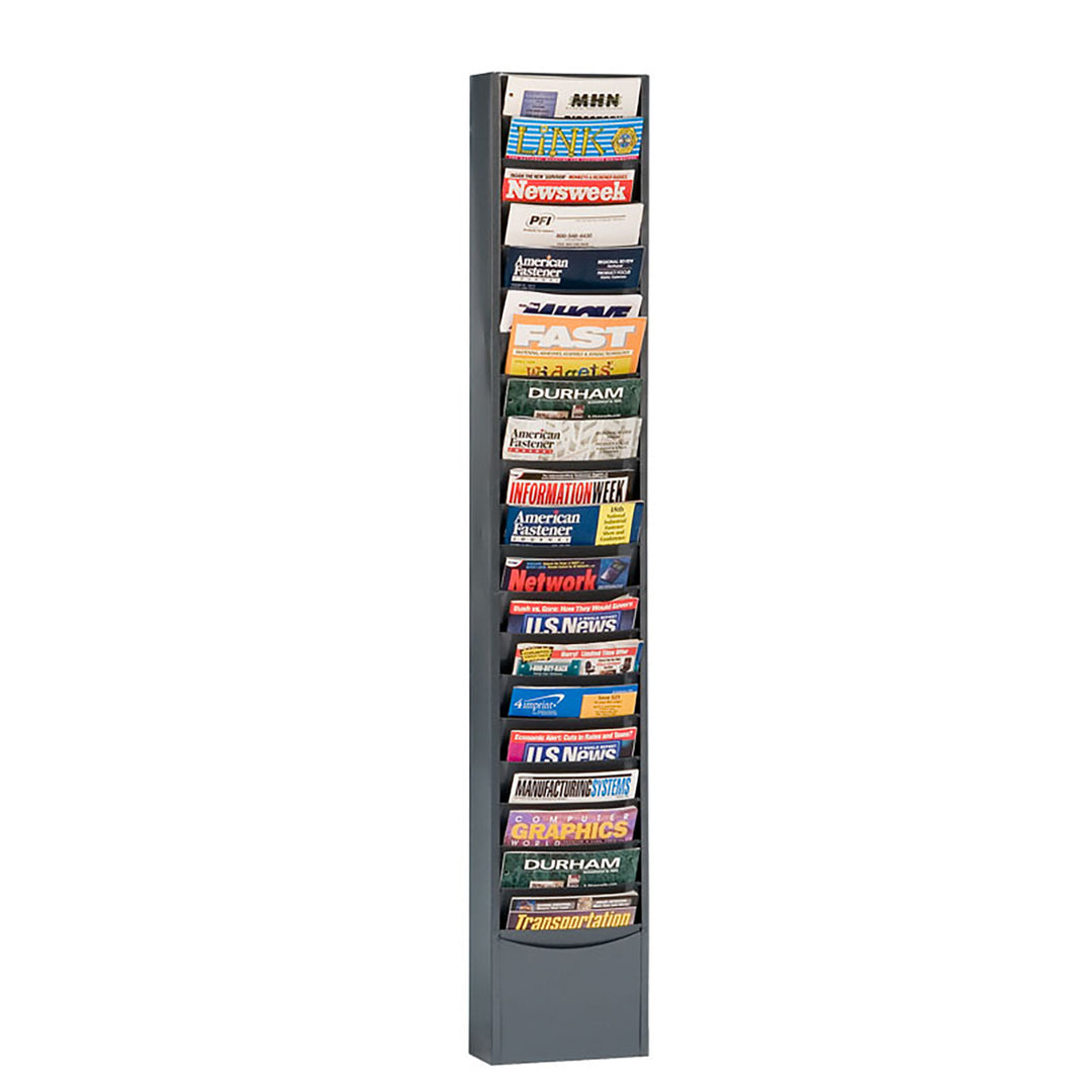 20 Pocket Metal Literature Rack