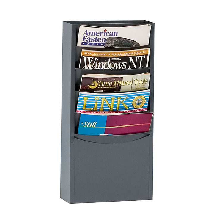 5 Pocket Metal Literature Rack