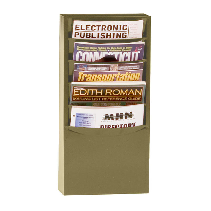 5 Pocket Metal Literature Rack