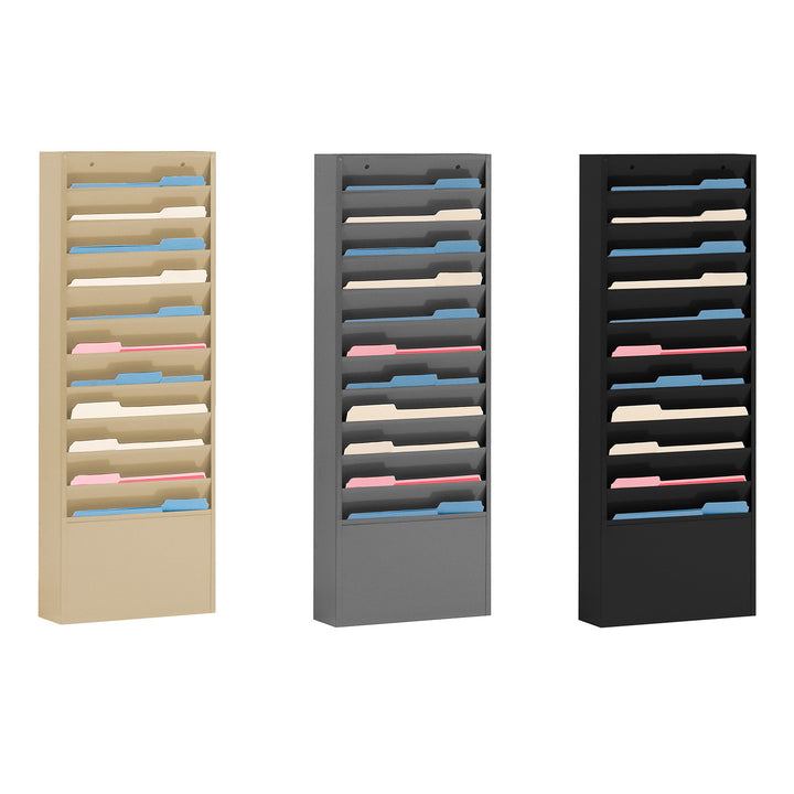 11 Pocket Metal Specialty Literature Rack - 12-1/4"W Pocket