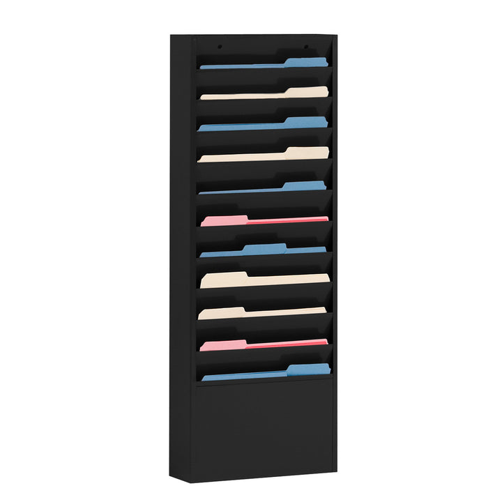 11 Pocket Metal Specialty Literature Rack - 12-1/4"W Pocket