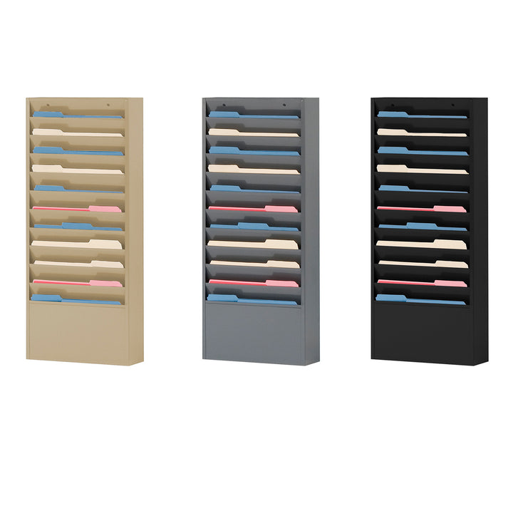 10 Pocket Metal Specialty Literature Rack - 12-1/4"W Pocket