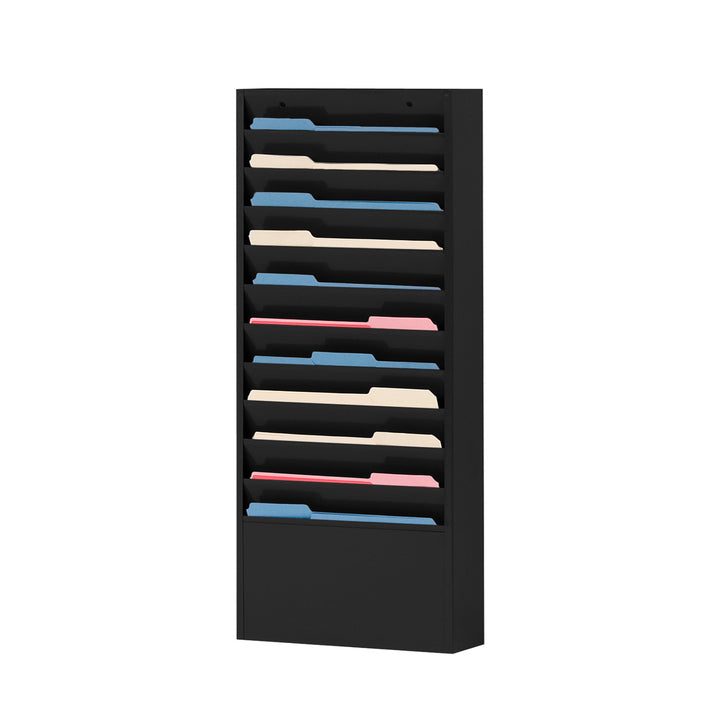 10 Pocket Metal Specialty Literature Rack - 12-1/4"W Pocket